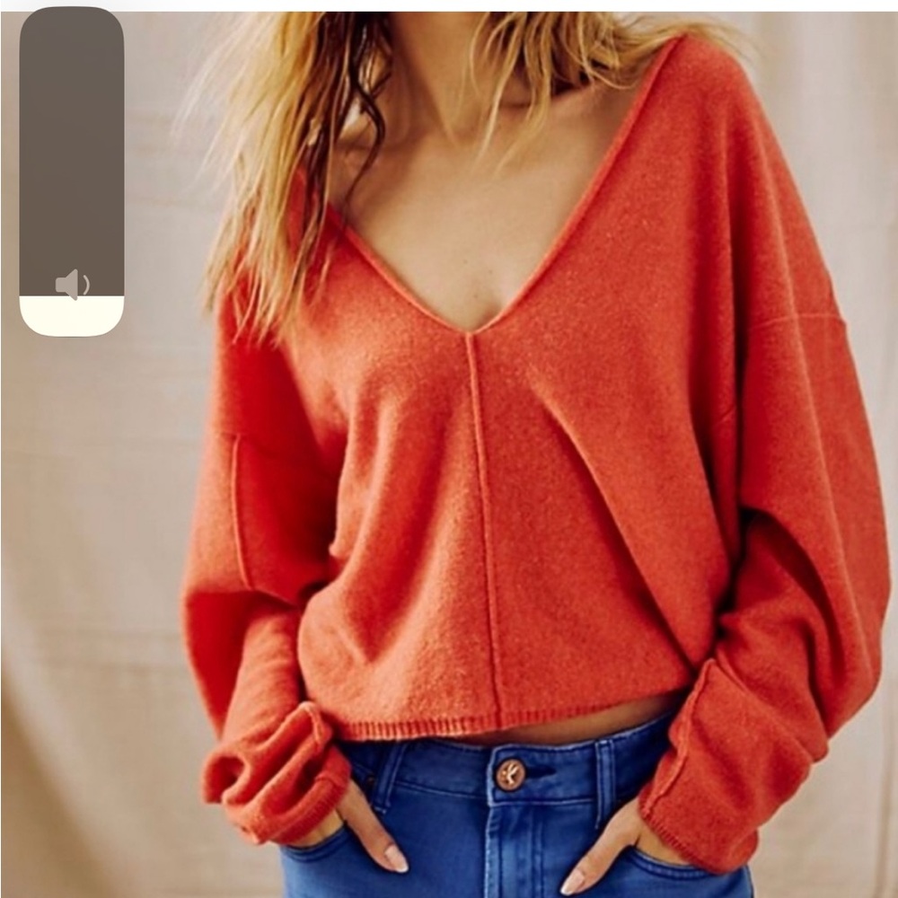 Free People Cropped Cashmere Sweater